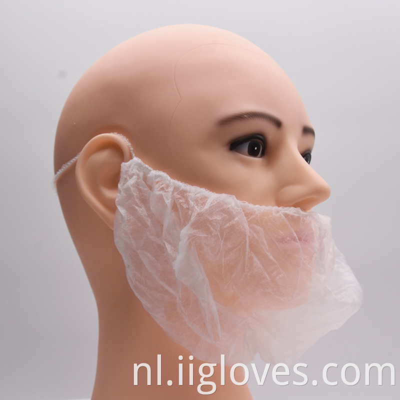 China Factory gratis monster niet geweven baarddekking wegwerp baardbedekking netto baard deksel